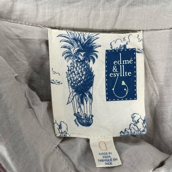 Anthropologie Edme & Esyllte Tie Dye Boho Ombré Skirt 100% Cotton Size 0 - Picture 6 of 9